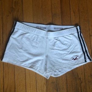 Hollister White Soft Athletic Shorts